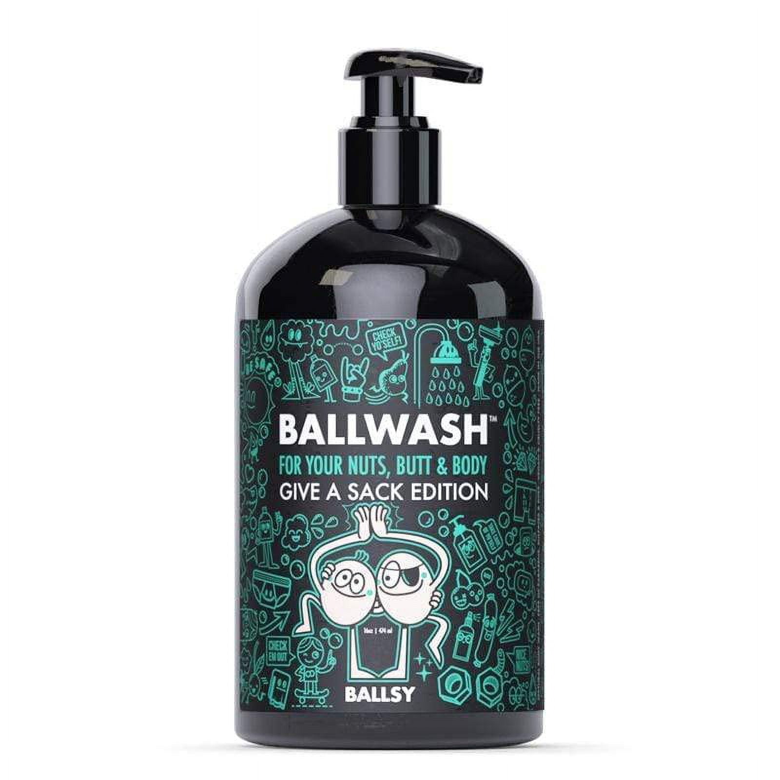 Ballsy GiveASack Ballwash Charcoal Body Wash for Men Moisturizing