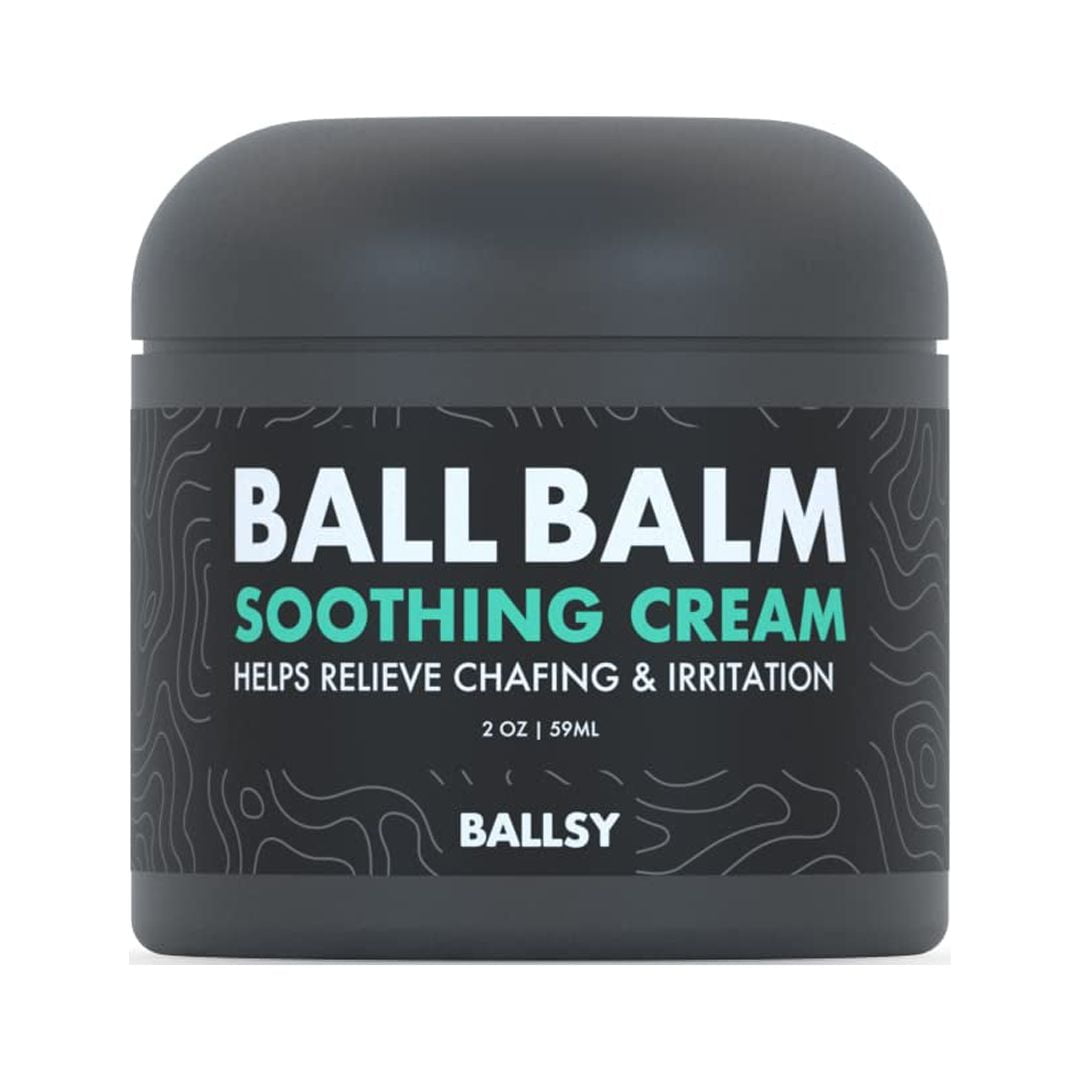 Ballsy Groin Balm Soothing Cream, Deep Hydration for Chafed, Dry, or