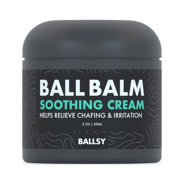 Ballsy Groin Balm Soothing Cream, Deep Hydration for Chafed, Dry, or