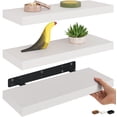 thumbnail image 1 of Ballucci 16" Floating Shelves for Wall, 3-Pack with Invisible Brackets, 6" Deep, White, 1 of 7