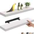 thumbnail image 1 of Ballucci 24" Floating Shelves for Wall, 2-Pack with Invisible Brackets, 6" Deep, White, 1 of 8