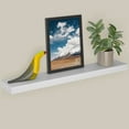thumbnail image 1 of Ballucci 36" Floating Shelf, Wood Wall Mount Shelf with Invisible Bracket, 6" Deep, White, 1 of 9