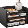thumbnail image 1 of Ballucci 4-Tier Adjustable Desk Organizer Paper Sorter, Office Document Letter Tray, Black, 1 of 8
