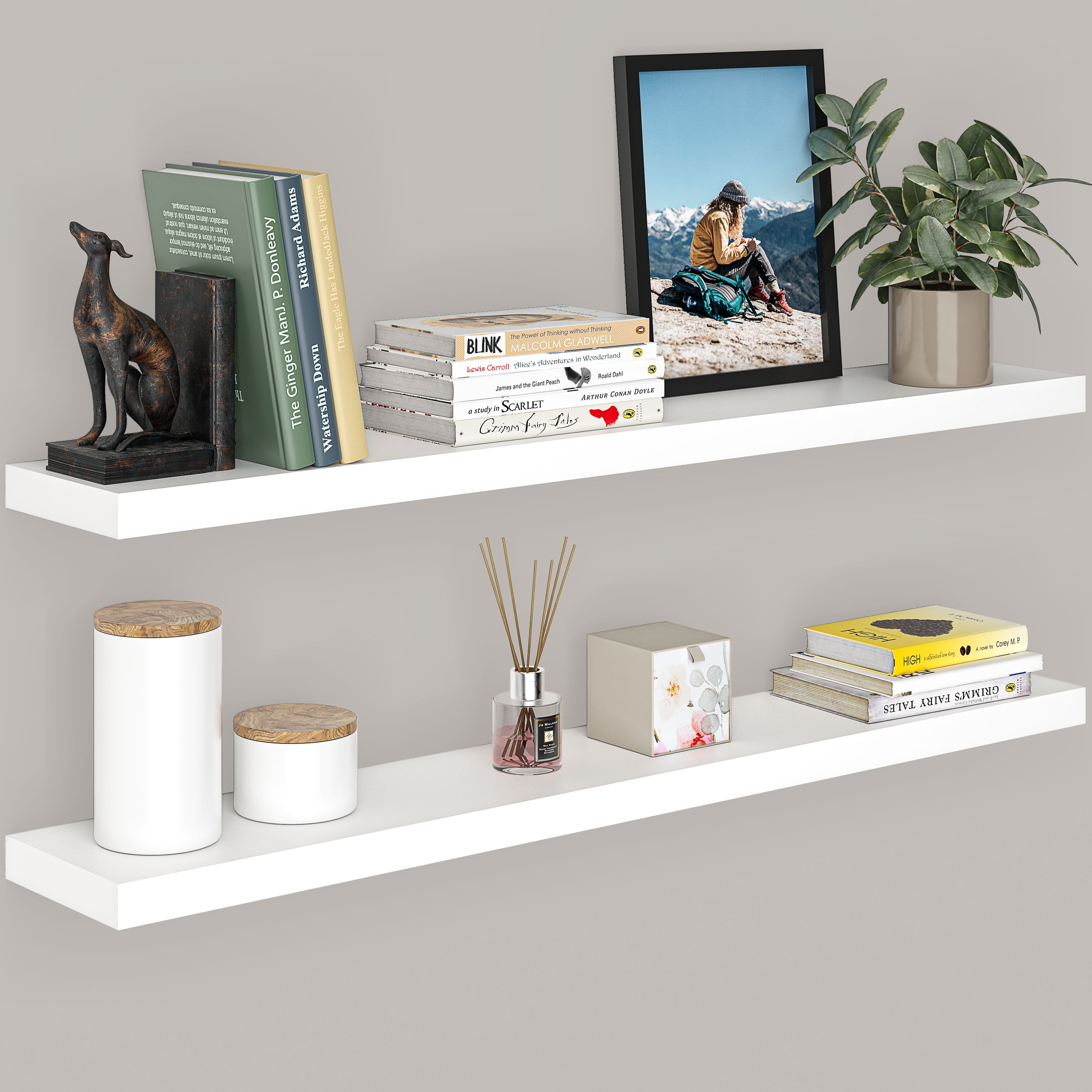 Orey Metal Shelf The Twillery Co. Finish: White