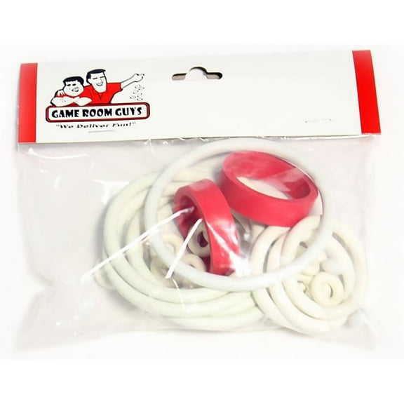 Bally 1977 Black Jack Pinball White Rubber Ring Kit