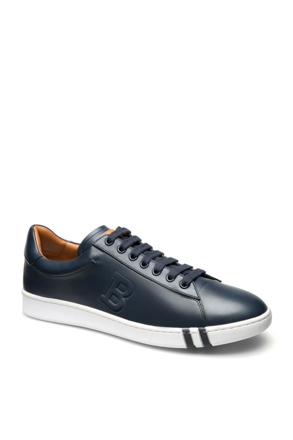 Asher 6205252 Men's Dark Navy Calf Leather Sneakers MSRP $550 (7.5)