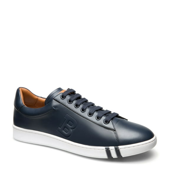 Bally Asher 6205252 Men's Dark Navy Calf Leather Sneakers MSRP $550 (7.5)