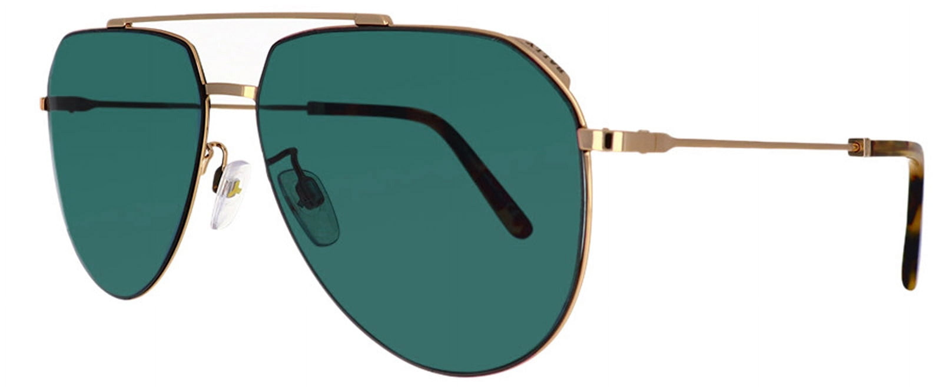 Bally BY0007/H-28N Unisex Gold-Tone Sunglasses Green Lens