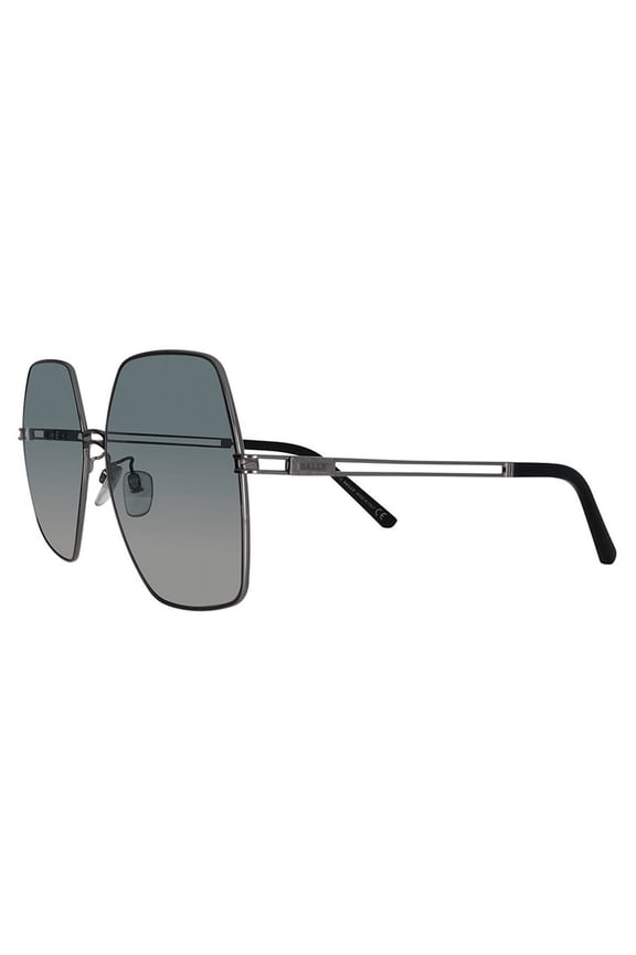 BY0015/H-16W Women's Silver-Tone Sunglasses Gray Gradient Lens