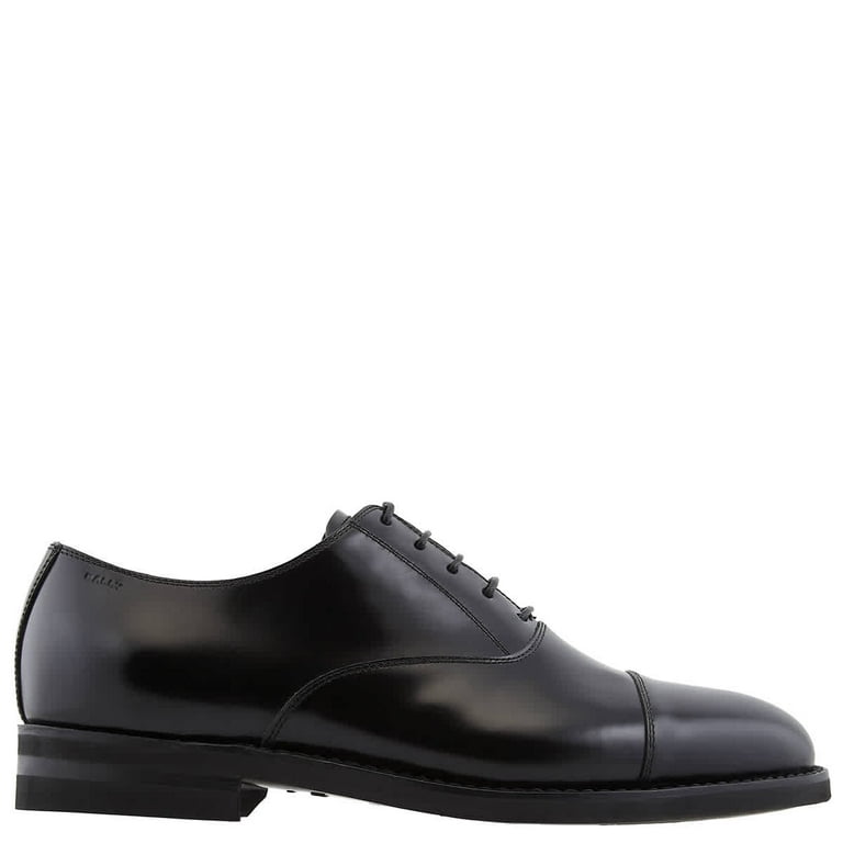 Bally Black Leather Oxford Shoes, Size 5 E US Size 6D  display picture 1