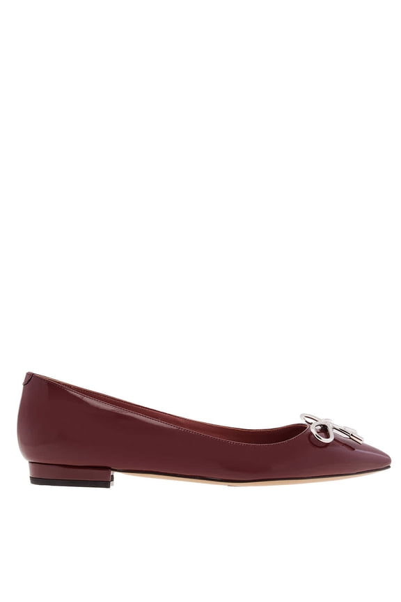 Bovery-Bow Patent Leather Pumps, Brand Size 35 ( US Size 4.5 )