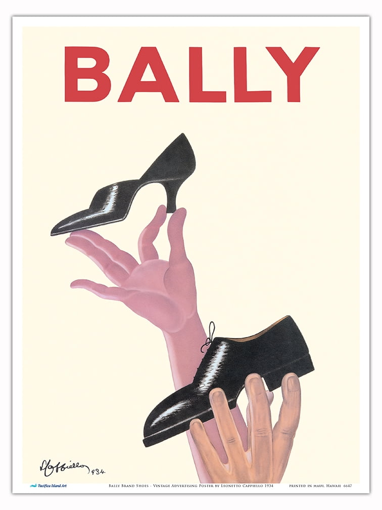 Bally Brand Shoes - Vintage Advertising Poster by Leonetto