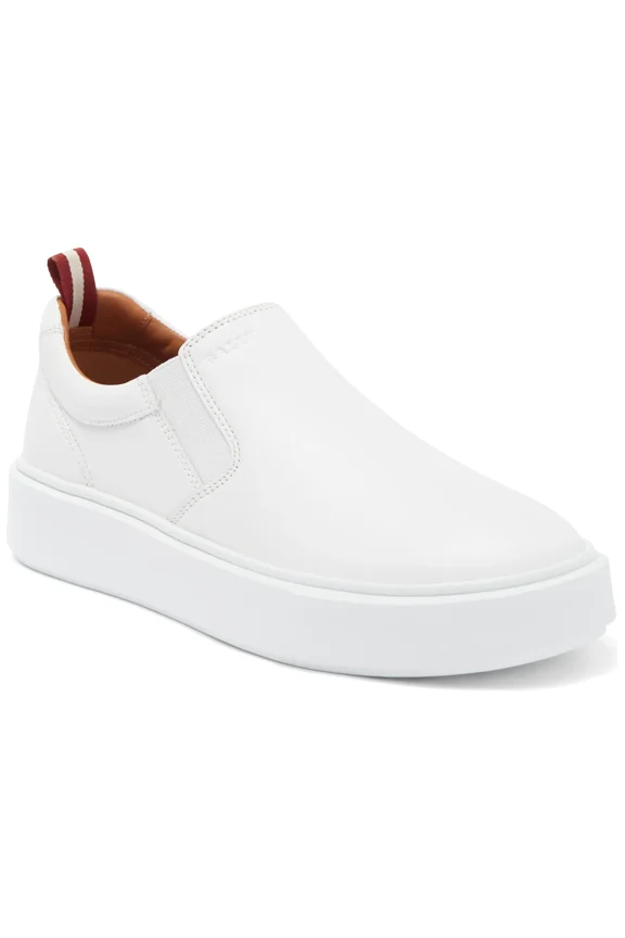 Charles 6240397 Men's White Lamb Leather Sneakers MSRP $570 (11.5)