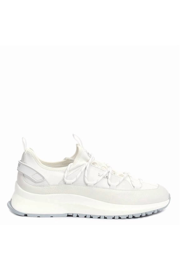 Delys White Leather Sneakers, Brand Size 40 ( US Size 9.5 )