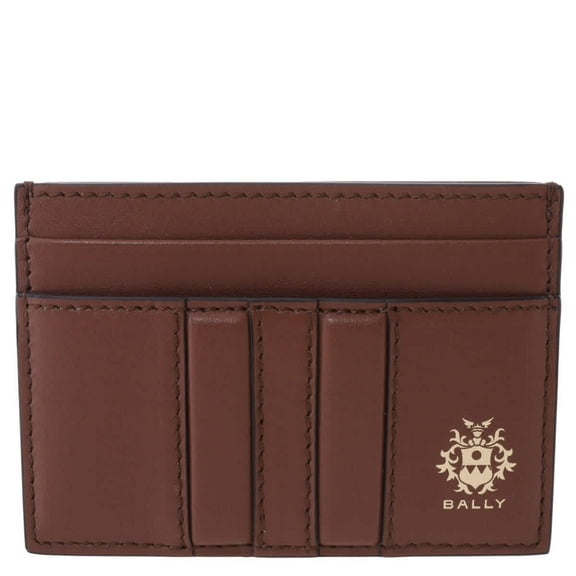 Bally Embossed Logo Leather Card Case