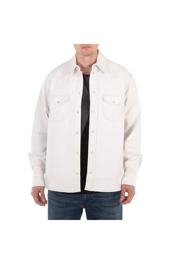 Flap-Pockets Cotton Shirt, Size XX-Small