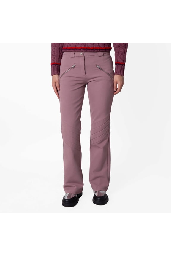 Flared High-Waisted Stretch Pants, Brand Size 38 ( US Size 2 )