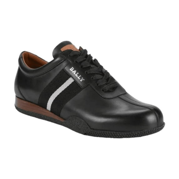 Bally Frenz Men's 6230486 Black Leather Sneakers MSRP $535