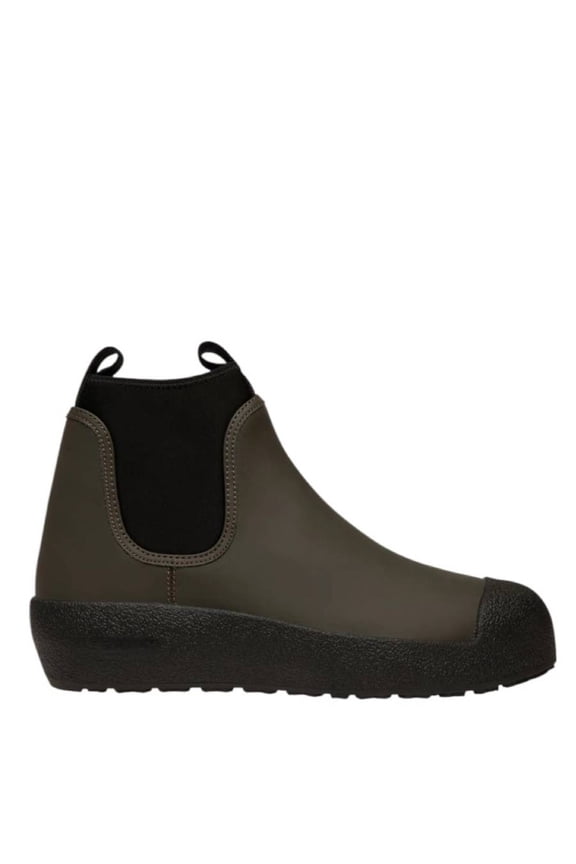 Gadey Rubber-Coated Leather Ankle Boots, Brand Size 40 ( US Size 9.5 )