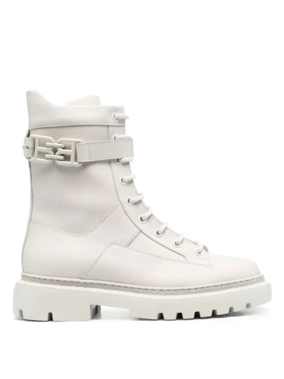 Gioele Leather Ankle Boots, Brand Size 36 ( US Size 5.5 )