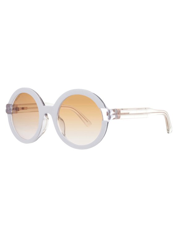 Gradient Yellow Round Ladies Sunglasses BY0019-D 24F 54