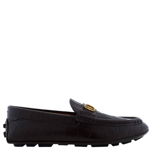 Bally Keeper Ebano Croc-Embossed Kerbs Drivers, Brand Size 6 ( US Size 7 )
