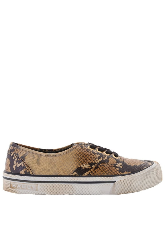 Lyder Snakeskin-Effect Low-Top Sneakers, Brand Size 40 ( US Size 7 )
