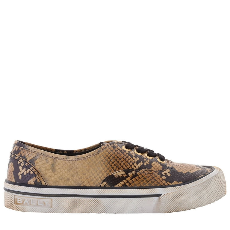 【送料&関税込】Bally Lyder Leather Sneakers Bally Lyder Snakeskin-Effect Low-Top Sneakers, Brand Size 41