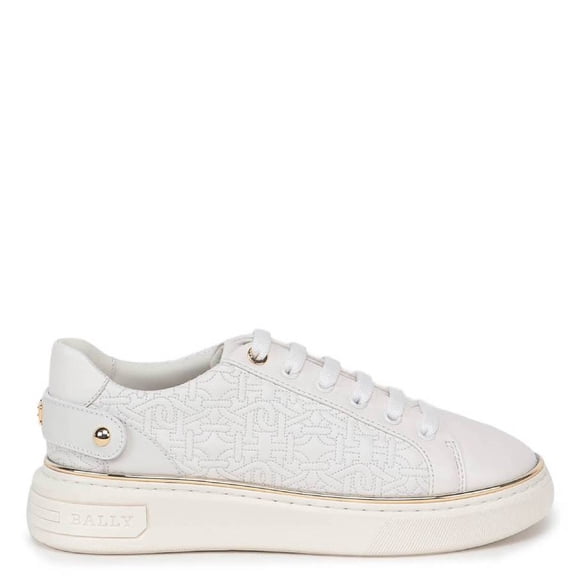 Bally Malya Quilted Logo Leather Sneakers, Brand Size 41 ( US Size 10.5 )
