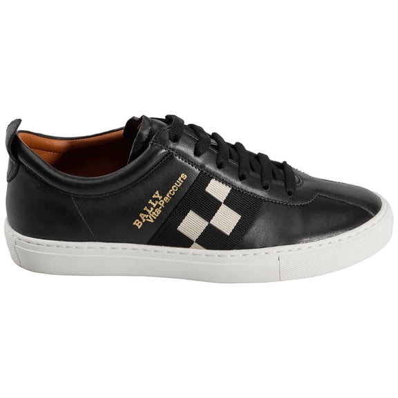 Bally Men's Black Vita Parcours Low Top Sneakers, Brand Size 6