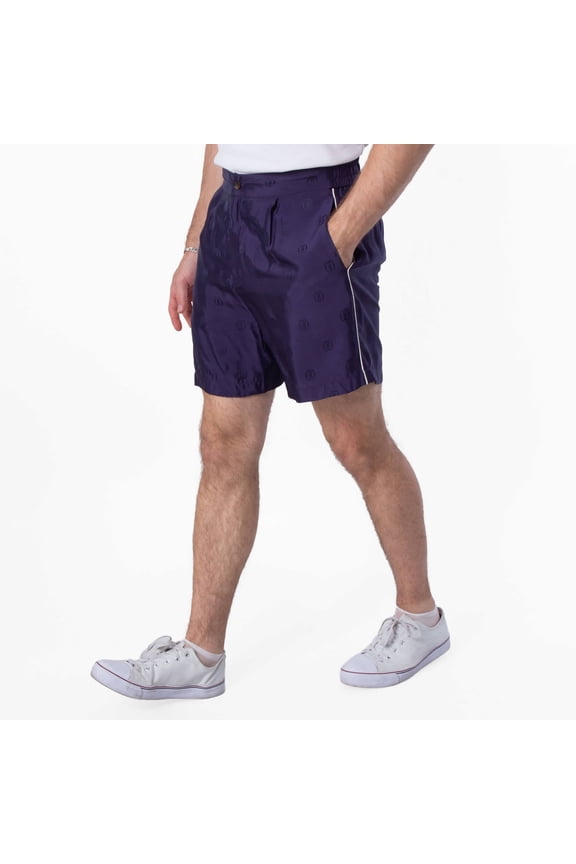 Monogram Jacquard Shorts, Size Small
