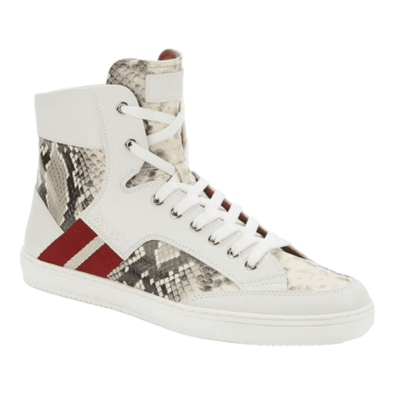 Bally Oldani Men s 6240612 White High Top Leather Sneakers MSRP 600 NEW 10.5 Walmart