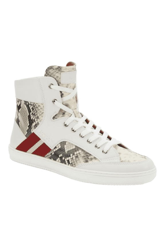 Oldani Men's 6240612 White High-Top Leather Sneakers MSRP $600 NEW (8)