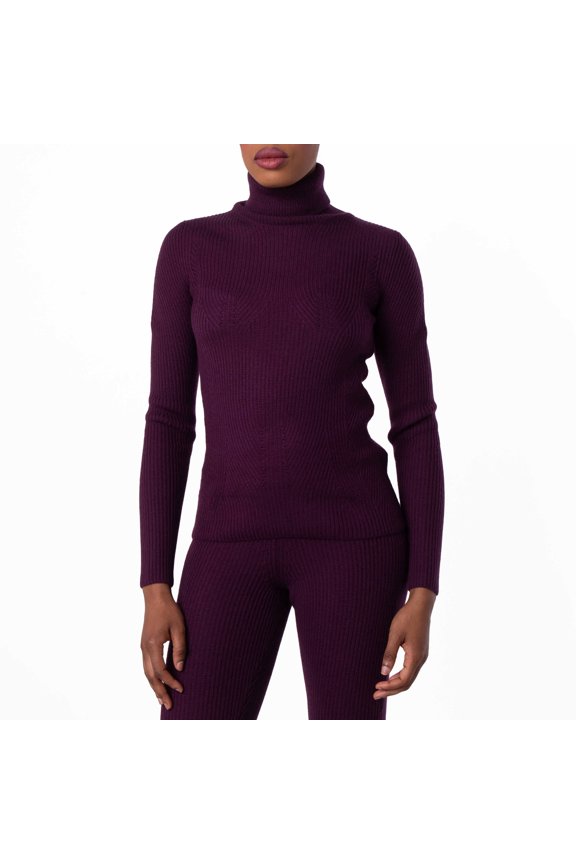 Orchid Wool Turtleneck Sweater, Brand Size 40 ( US Size 4 )