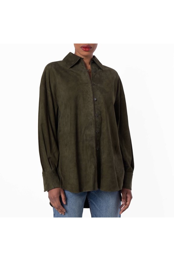 Oversized Button-Up Shirt, Brand Size 40 ( US Size 4 )