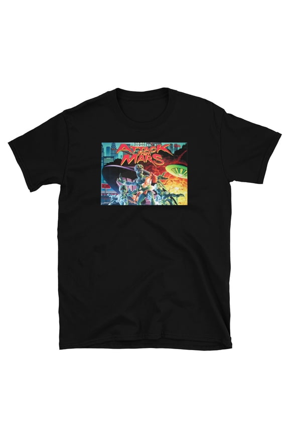 Bally Pinball, Attack on Mars, Pinball, Fun Printed T-Shirt