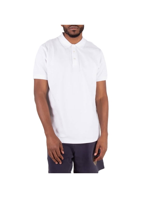 Short-Sleeved Cotton Polo Shirt, Size Small