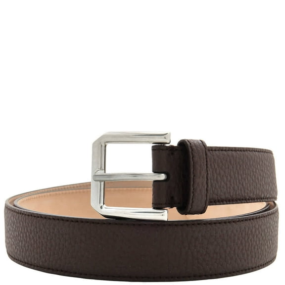 Bally Square Vanadium Leather Belt, Size 120 cm