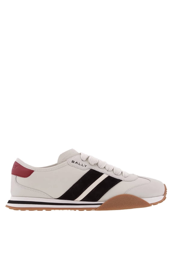 Stewy Panelled Leather Sneakers, Brand Size 37 ( US Size 6.5 )