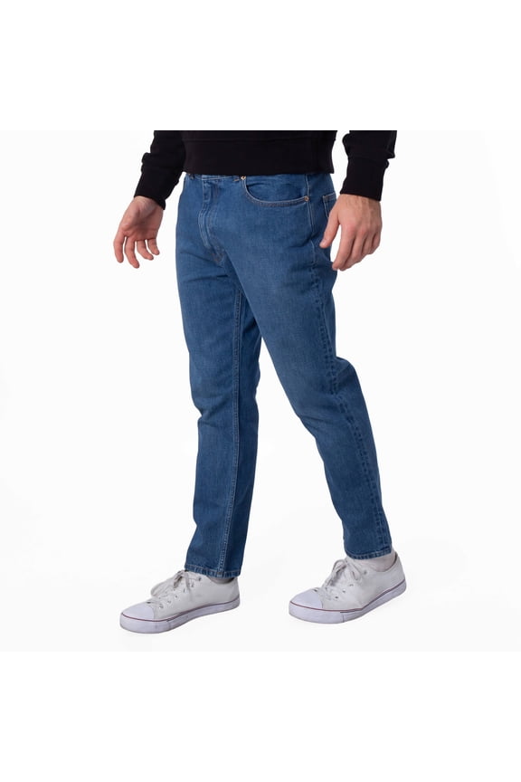 Straight-Leg Denim Jeans, Brand Size 48 (Waist Size 32")