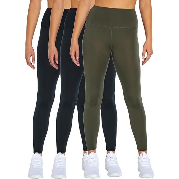 Bally Total Fitness Women's Standard 3 Pack High Rise Legging