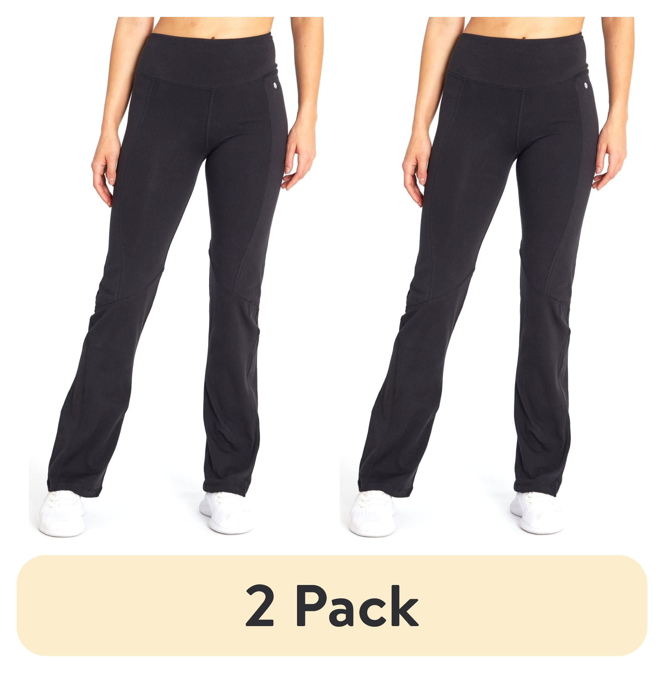 2 pack Bally Total Fitness Women s Ultimate Slimming Pant 32 Pant Walmart