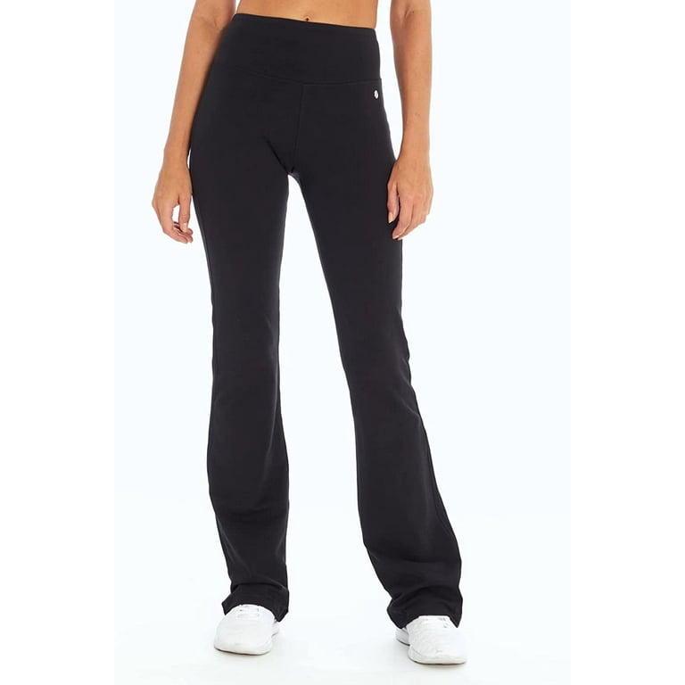 Bally Total Fitness Womens Tummy Control Long Pant 29 Inseam X-Large Short  Black 