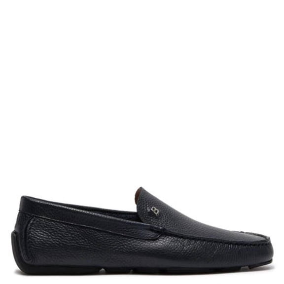 Bally Wander Grained Leather Loafers, Brand Size 4.5 ( US Size 5.5 )