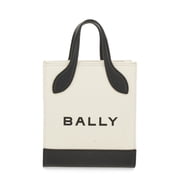 Bally Women's Structured Bag With Detachable Strap And Bold Logo Neutrals