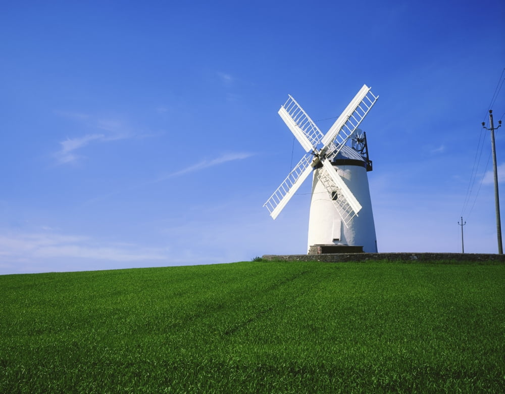 Ballycopeland Windmill Millisle County Down Ireland Historic Windmill Canvas Art - The Irish Image Collection Design Pics (34 x 26)