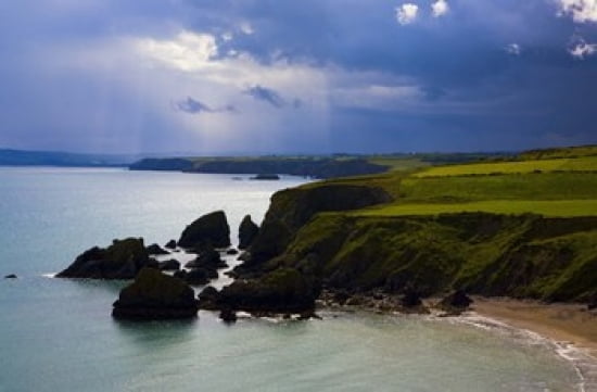 Ballydowane Beach Copper Coast County Waterford Ireland Canvas Art - Panoramic Images (24 x 16)