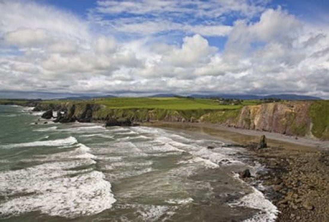Ballydowane Cove on the Copper Coast County Waterford Ireland Canvas Art - Panoramic Images (16 x 11)