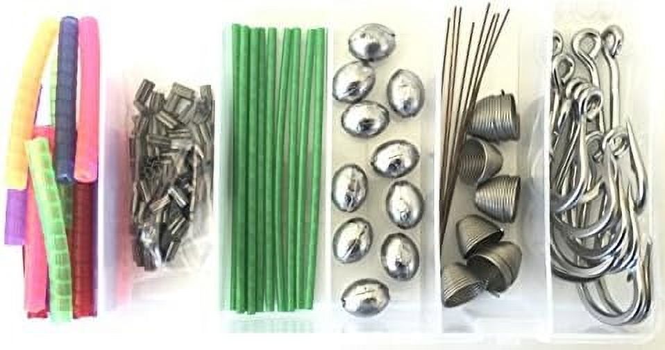 Ballyhoo Pin Rig Kit Hooks, Rigging Springs, Copper Crimps, Line Wraps ...