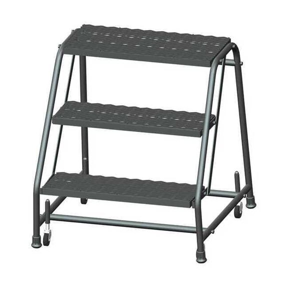 Ballymore 28 1/2 in H Steel Rolling Ladder, 3 Steps, 450 lb Load Capacity 326X